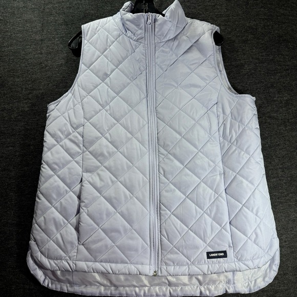 Lands' End Jackets & Blazers - Lands' End Puffer Vest Womens Medium Packable Lightweight Quilted Pockets Preppy